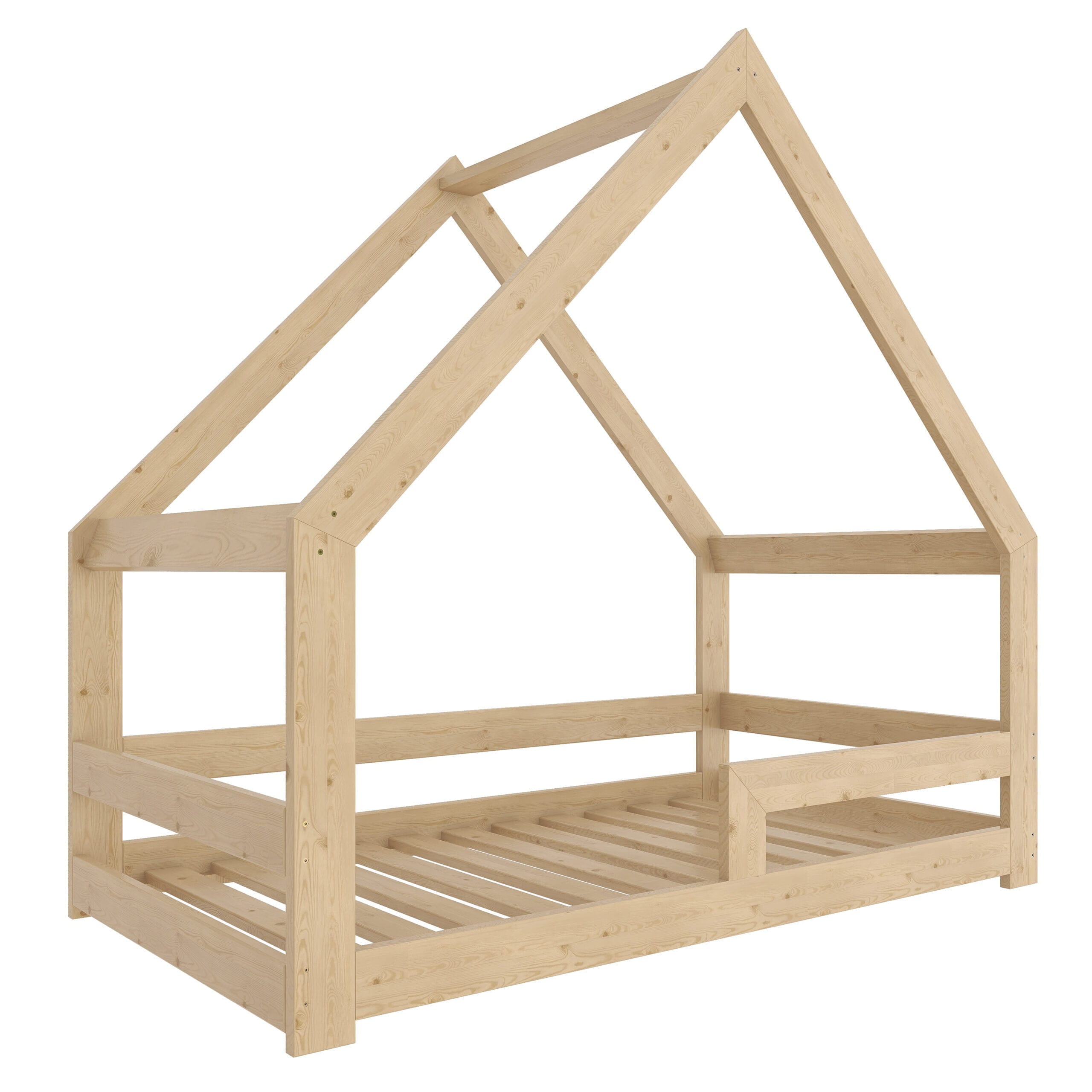 Hausbett Leonidas mit Rausfallschutz Symmetrisch, Flanke