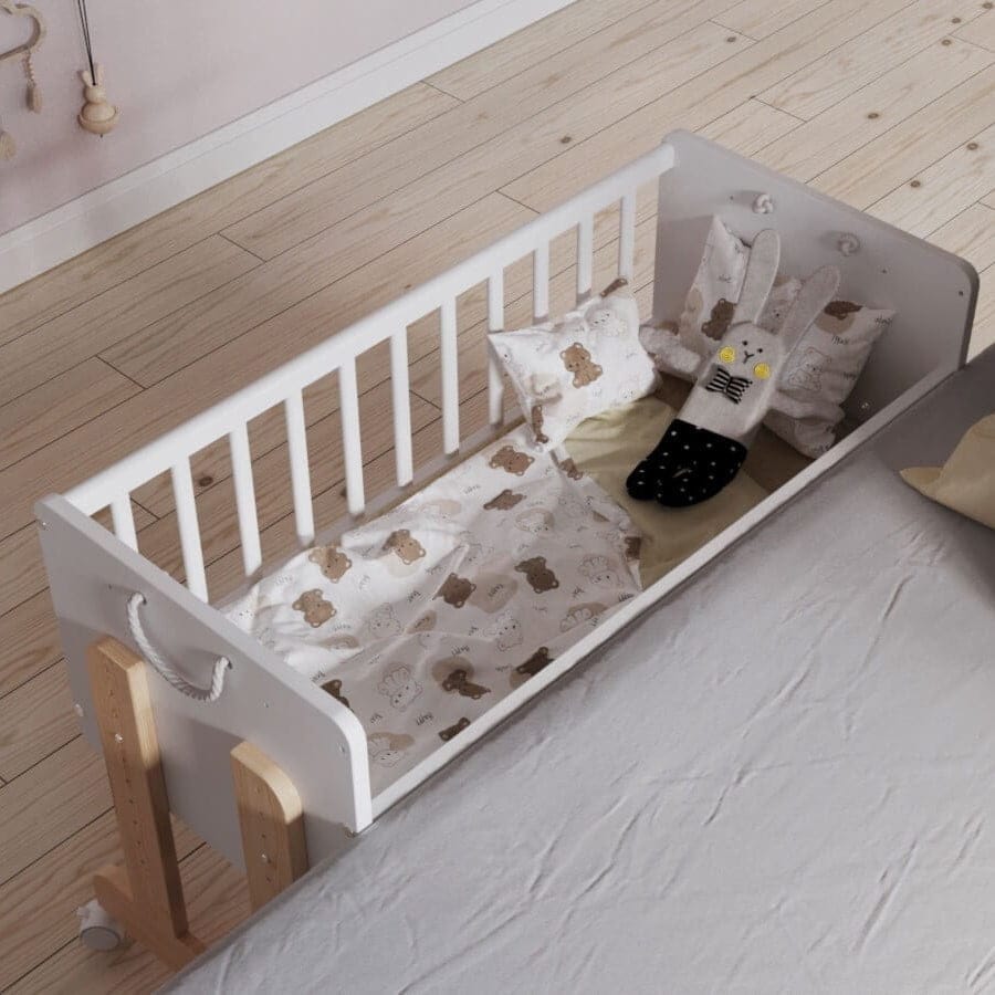 Beistellbett umbaubar für Neugeborene