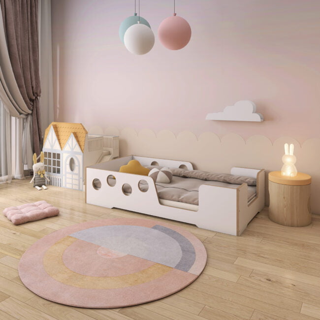 Kinderbetten Bodenbett Kreismuster