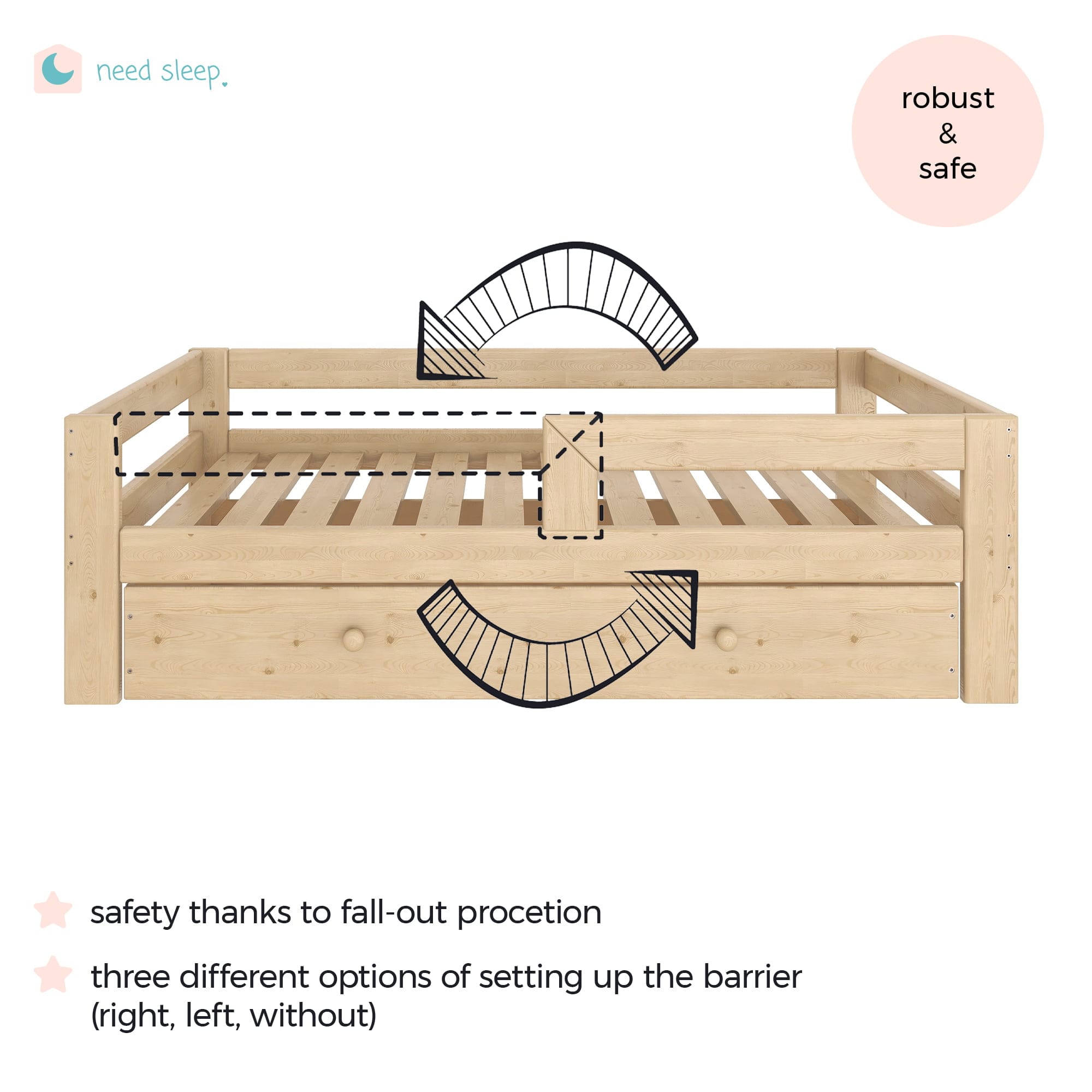 Toddler bed Ruby with drawer - Image 5